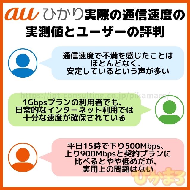 auひかり 速度 評判