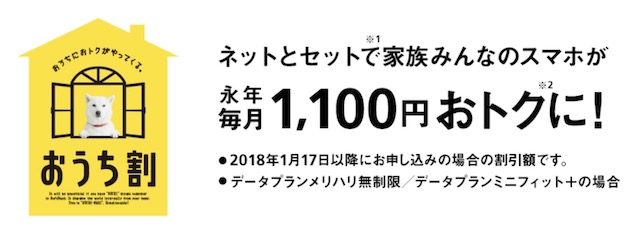 ソフトバンク光 おうち割