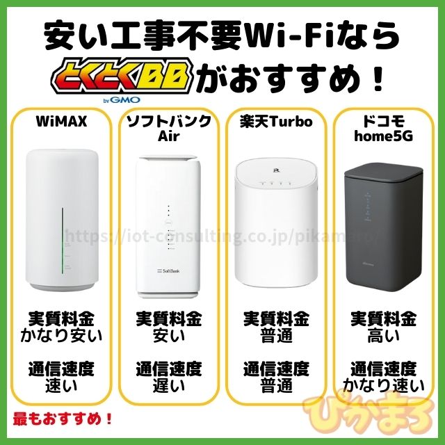 工事不要 wifi