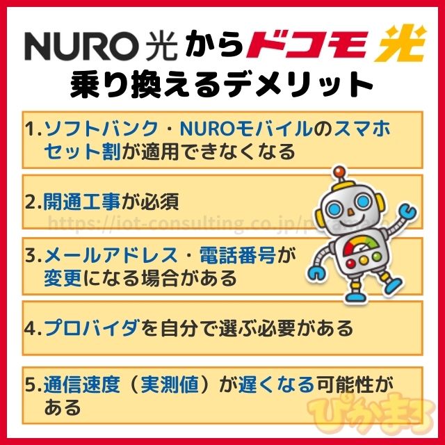 nuro光 から ドコモ光 デメリット