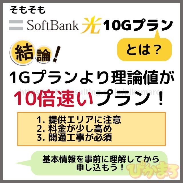 ソフトバンク光 10g とは