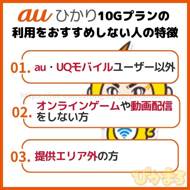 auひかり 10ギガ おすすめしない人