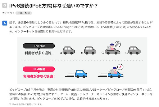 IPv6接続