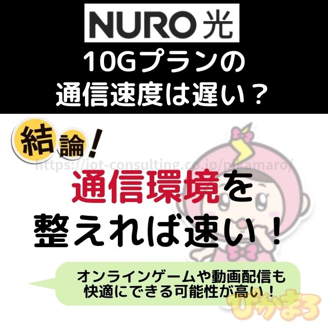 nuro光 10g 評判 通信速度