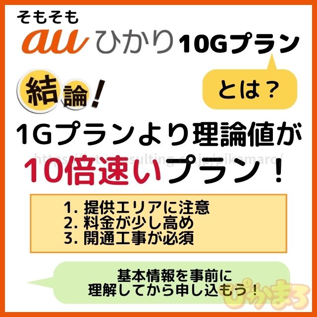 auひかり 10ギガ とは