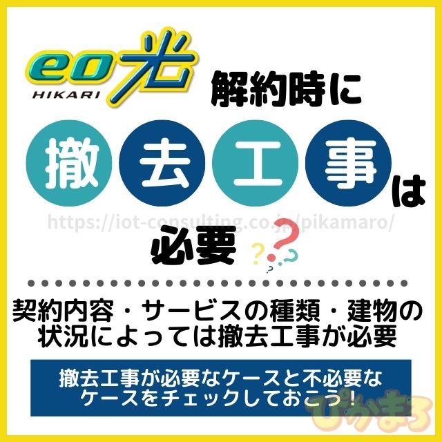 eo光 解約 撤去工事