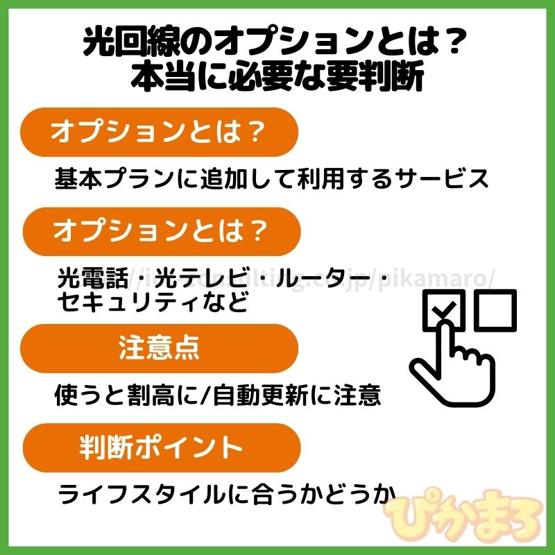 光回線 オプション とは