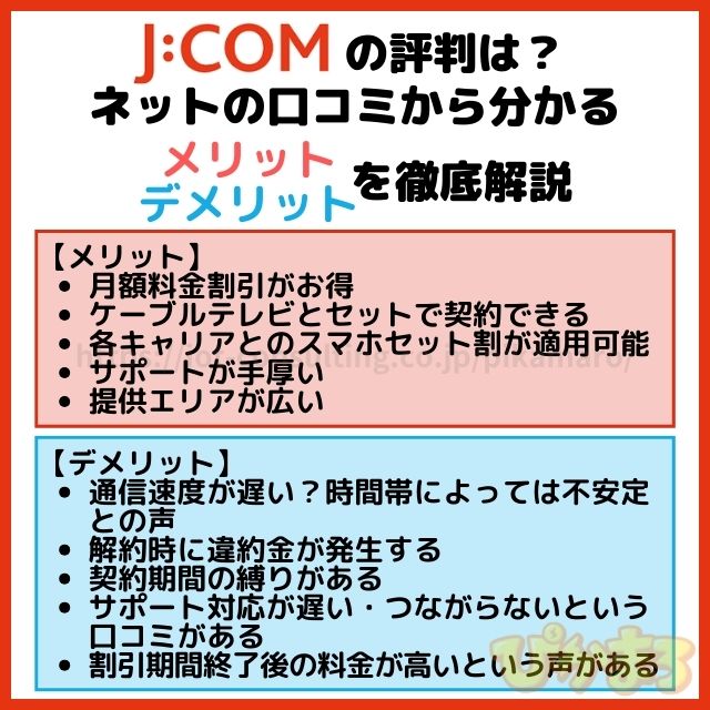 J:COMの評判