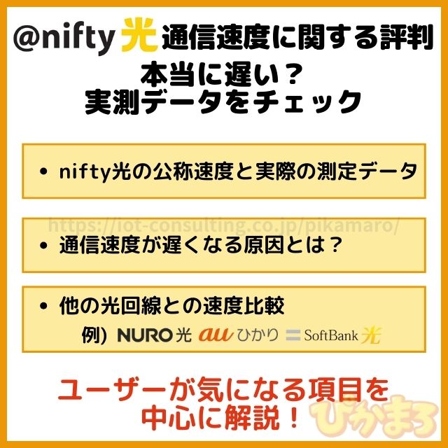 nifty光 評判 速度