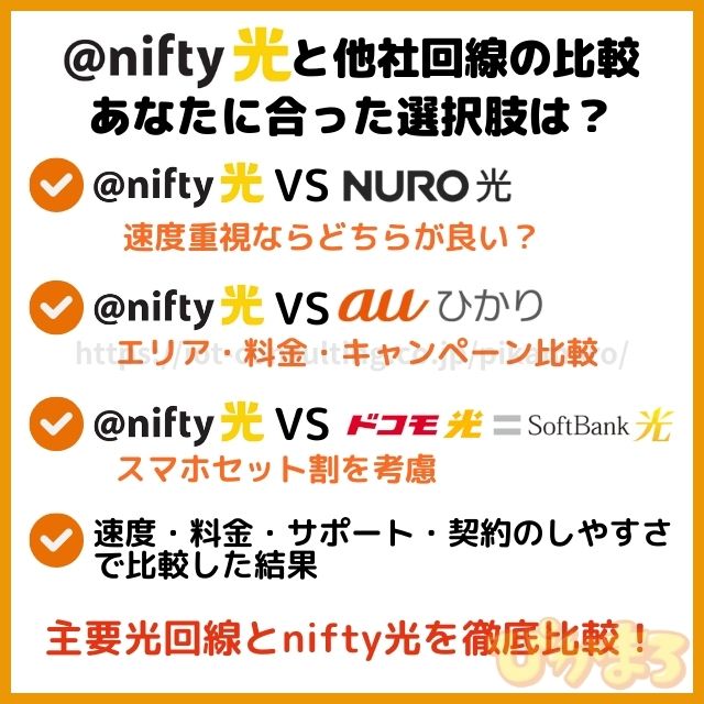 nifty光 評判 他社比較